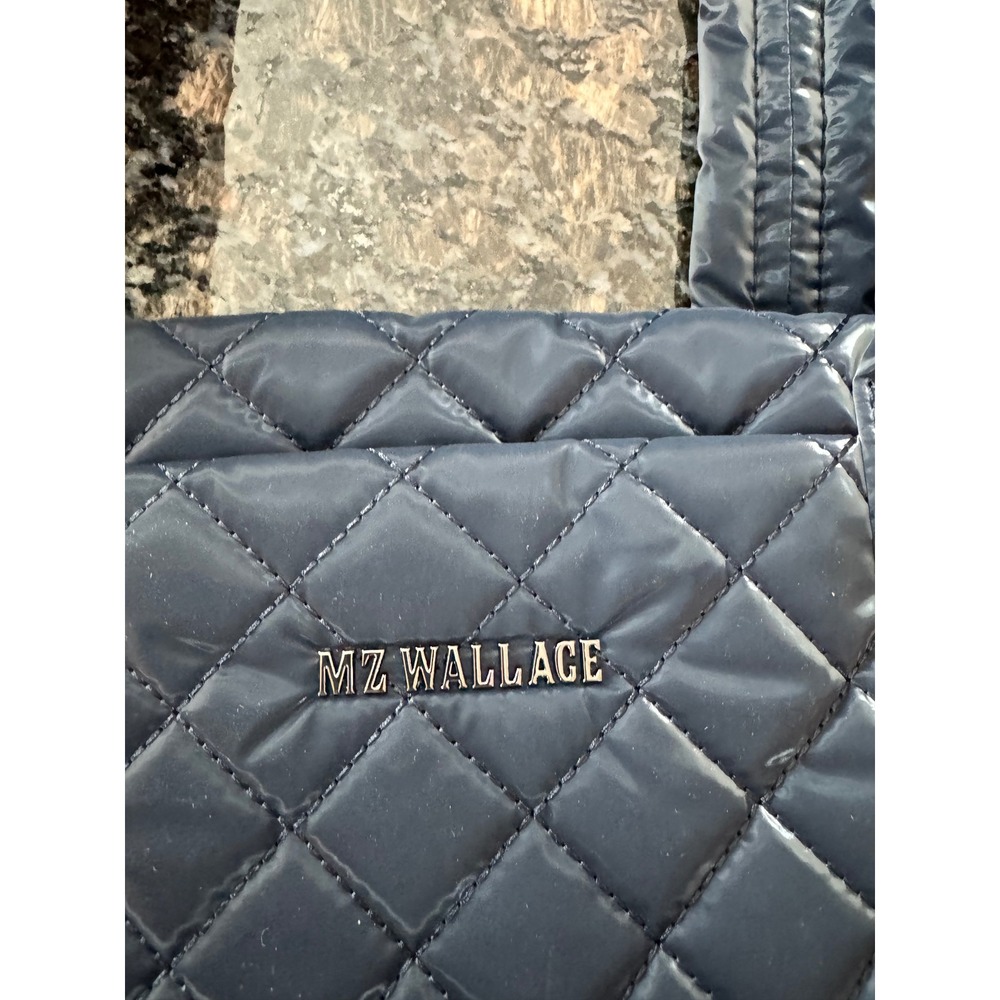MZ Wallace Medium Metro Tote Deluxe Magnet Lacquer Quilted Nylon Bag NEW - Picture 6 of 14